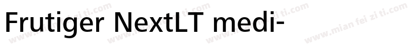 Frutiger NextLT medi字体转换